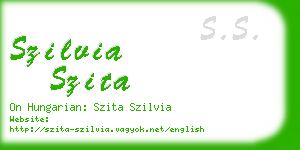 szilvia szita business card